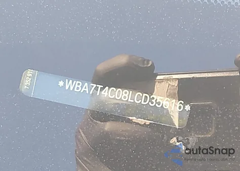 2020 BMW 740I xDrive z USA, uszkodzony, nr VIN WBA7T4C08LCD35616